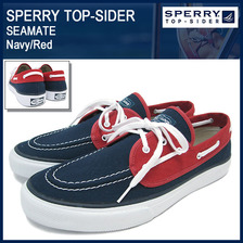 Sperry Top-Sider SEAMATE Navy/Red 13505849画像