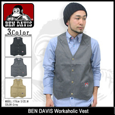 BEN DAVIS Workaholic Vest G-4580026画像