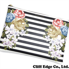 MR.GENTLEMAN FLOWER CLUTCH STRIPE画像