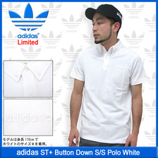 adidas ST+ Button Down S/S Polo White Limited F90080画像