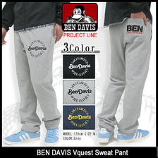 BEN DAVIS Vquest Sweat Pant PROJECT LINE BDY-5412画像