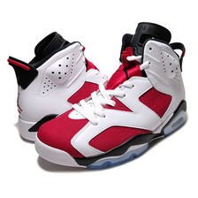 NIKE AIR JORDAN 6 RETRO "CARMINE" wht/carmine-blk 384664-160画像