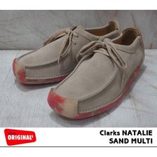 Clarks Women's NATALIE SAND MULTI SUEDE 20358982画像