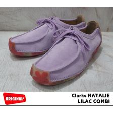 Clarks Women's NATALIE LILAC COMBI SUEDE 20357938画像