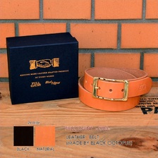 FULLCOUNT LEATHER BELT(MADE BY BLACK OCTOPUS)&times; 革蛸 6783画像