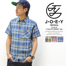 JOEY Linen Check Shirt 4913画像