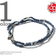 SunKu Indigo Dye Beads Anklet & Necklace SK-025画像