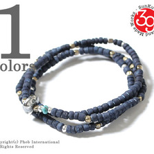 SunKu Indigo Dye Beads Necklace & Bracelet SK-014画像