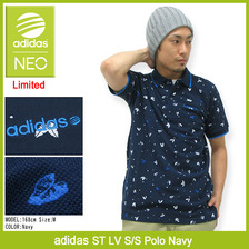 adidas ST LV S/S Polo Navy Limited F89913画像