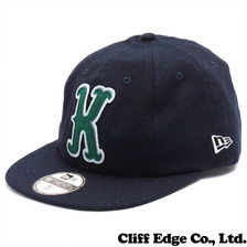 MAISON KITSUNE &times; NEW ERA K LOGO 19 TWENTY CAP NAVY画像