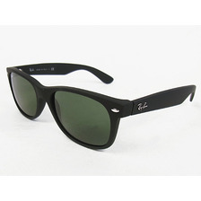 Ray-Ban RB2132 622 NEW WAYFARER BLACK RUBBER G-15XLT画像
