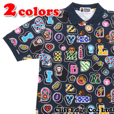 A BATHING APE MILO LETTERED POLO 2A30-112-015画像