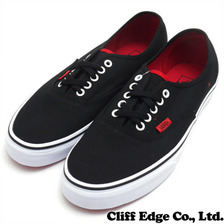 VANS &times; BARNEYS NEWYORK Authentic Black/Chinese Red VN-0VOEBYE画像