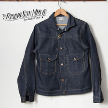 RISING SUN & Co. Cattleman Jacket INDIGO DENIM RAW画像