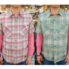 TOYS McCOY McHILL S/S WORK SHIRT CHECKED TMS1418画像