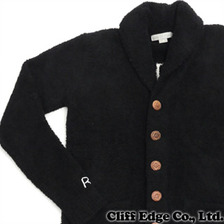 Barefoot Dreams &times; Ron Herman ショールカラー カーディガン BLACK画像