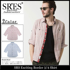 PROJECT SR'ES Exciting Border 3/4 Shirt SHT00214画像