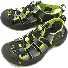 KEEN MNS Newport H2 Grey Gradation/Neon Yellow 1012056画像