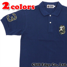 A BATHING APE ABC LARGE APE HEAD POLO 1A20-112-019画像