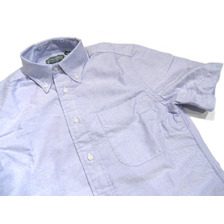 GITMAN VINTAGE S/S REGULAR FIT B.D. OXFORD SHIRTS/blue画像