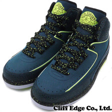 NIKE AIR JORDAN 2 RETRO NIGHTSHADE/VOLT ICE-BLACK-PURE PLATINUM 385475-303画像