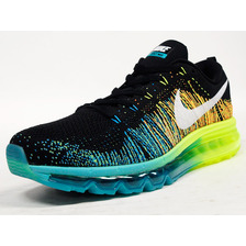 NIKE FLYKNIT MAX "LIMITED EDITION for CORE" BLK/GRN/YEL/WHT 620469-001画像