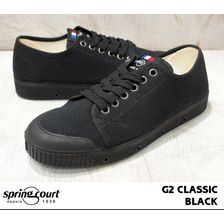 SPRING COURT G2 CLASSIC W-CANVAS LOW CUT BLACK画像