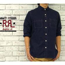 RRL Connor ドット ワークシャツ画像