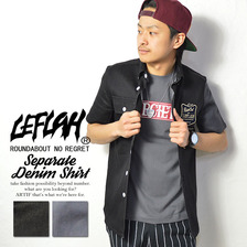 LEFLAH SEPARATE DENIM SHIRTS画像