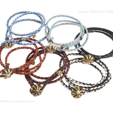 BARNS レザーブレスレット BUTTON WORKS別注 BR-5971画像