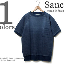 SANCA インディゴ半袖スウェット S14SSW08画像