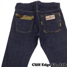 A BATHING APE 2009 TYPE-06 1ST CAMO PATCH DENIM PANTS INDIGO 1A30-150-010画像