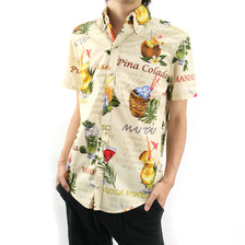 Schott &times;Go BaReFooT BUTTON DOWN SHIRT HAPPY HOUR 3145034画像