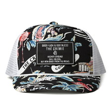 CRIMIE SATISFACTION CS MESH CAP (ALOHA/BLACK&times;WHITE) C1D1-CP05画像