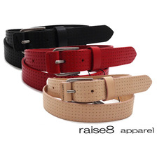 raise8apparel PUNCHING STAR LEATHER BELT 120B-878画像