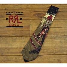 RRL イタリア製 HORSE デザイン シルク ネクタイ画像