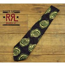 RRL イタリア製 総刺繍柄 シルク ネクタイ画像