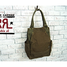RRL オイルド ダック地 トート バッグ画像