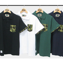 html ZERO3 Drawers Camo S/S Polo CT145画像
