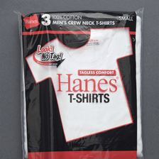 Hanes クルーネック 3P Tシャツ RED PACK画像