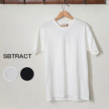 SBTRACT KARIB COTTON V NECK TEE画像