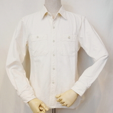 THE FLAT HEAD ヘリンボンワークシャツ 05長袖 WS-05W画像