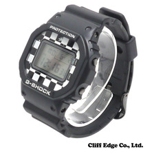 STUSSY &times; CASIO G-SHOCK DW-5600 Checker BLACK画像