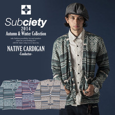 Subciety NATIVE CARDIGAN -Conductor- SBF7603画像