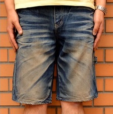 BILLVAN ペインターデニムショーツ RS121096画像