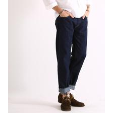 GOLD 12oz. DENIM 5POCKET ANCLE CUT PANTS(ONEWASH) GL41341画像