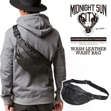 CRIMIE WASH LEATHER WAIST BAG C1D5-BG05画像