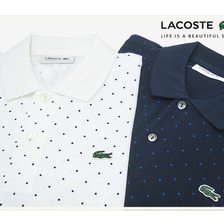 LACOSTE PH107E Polka Dot Print S/S Polo Shirt画像