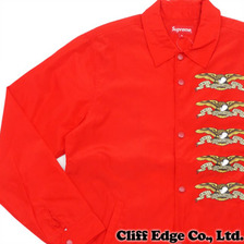 Supreme &times; ANTIHERO Coaches Jacket RED画像