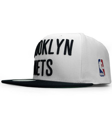Mitchell & Ness BROOKLYN NETS Snapback WHITExBLACK APMNBKN005画像
